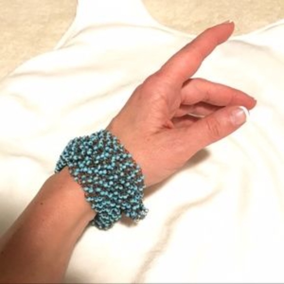 Delicate Multi-strand Turquoise Necklace - Picture 5 of 6